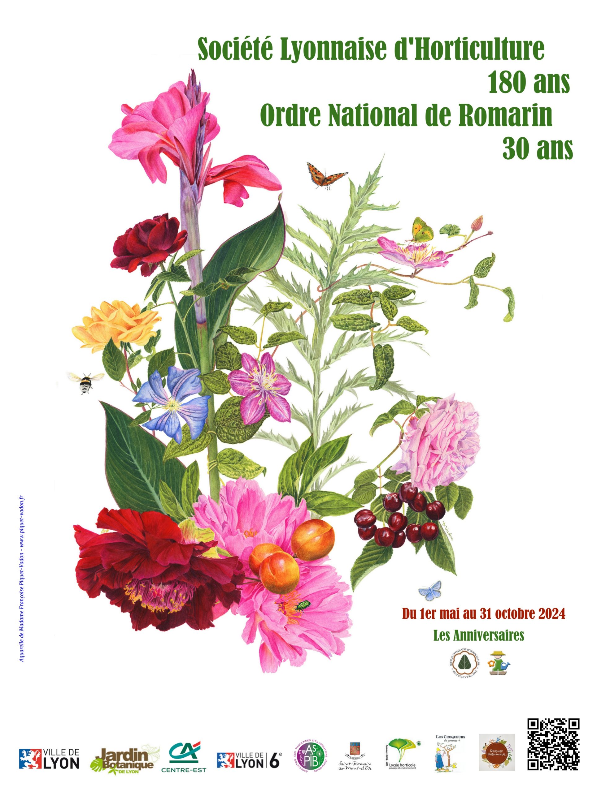 2024, la S.L.H. fête ses 180 ans et l'Ordre National de Romarin fête ses 30 ans.